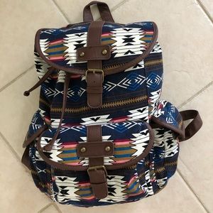 Kohl’s medium size backpack in Aztec pattern